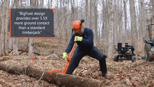 LogOX Timberjack: elevate logs for clean bucking